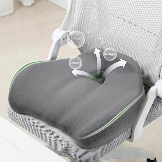 Подушка сиденья Yousheng Эргономичный дизайн Полая дышащая нескользящая конструкция Снятие давления Пена с эффектом памяти Подушка сиденья для офисного стула