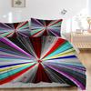 3pc Starburst Spectrum Cover Set - 1 Quilt Cover + 2 Pillowcases, All Seasons Bedroom Setting, Perfect for Home029