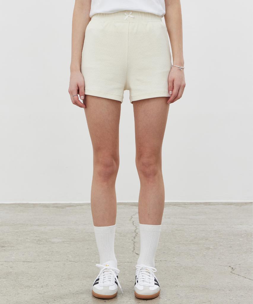 ITOV SEOUL 2Pcs Ribbon Ribbed Shorts Cm