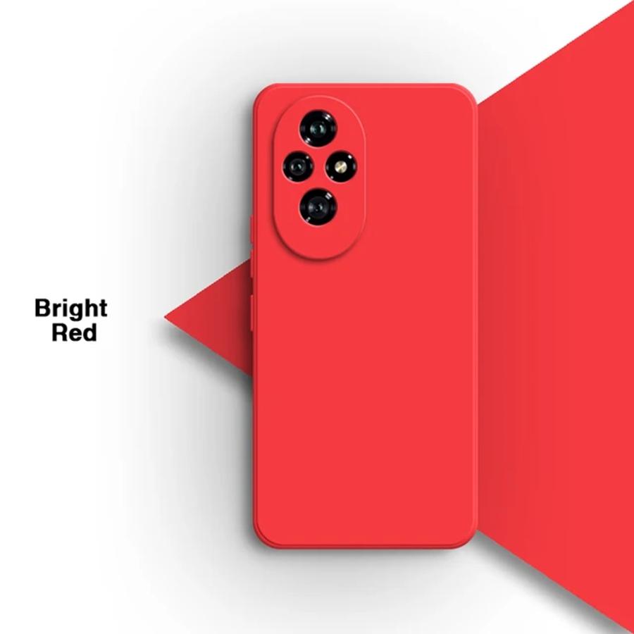 12 цветов жидкий силиконовый мягкий чехол для телефона TPU чехол для HUAWEI HONOR 200 / 200 Pro