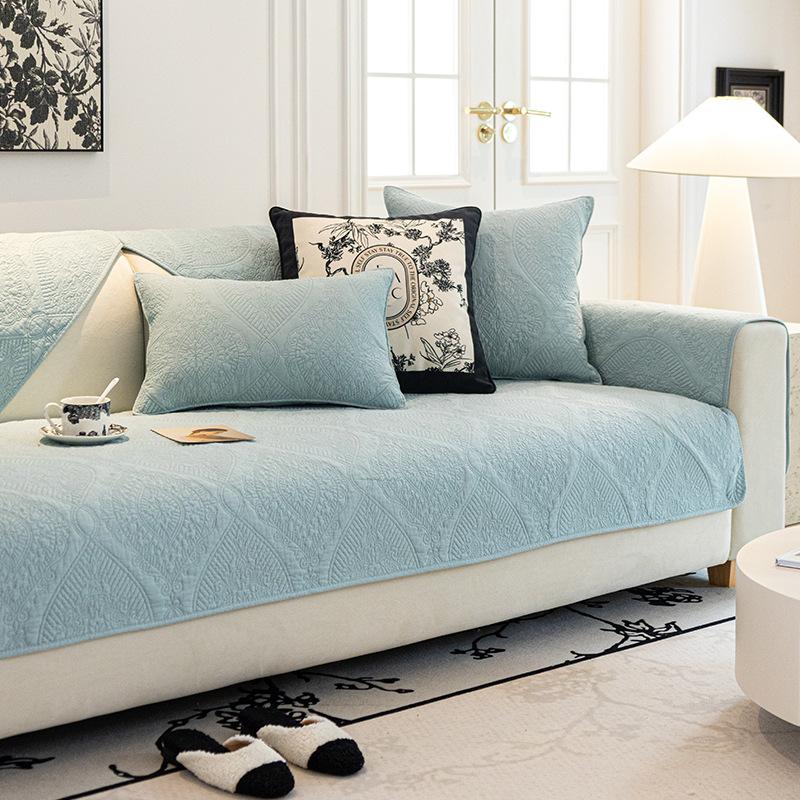 Подушка для дивана, хлопковая универсальная ткань для четырех сезонов, нескользящая ткань для дивана, нескользящая подушка для дивана