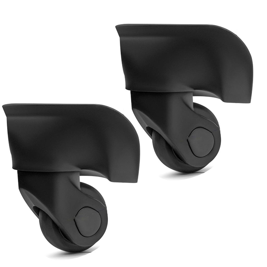 2 шт. сменные роликовые колеса для тележки, сверхпрочные роликовые колеса для багажной коробки, чемодана, поворотные на 360 градусов, бесшумные колеса