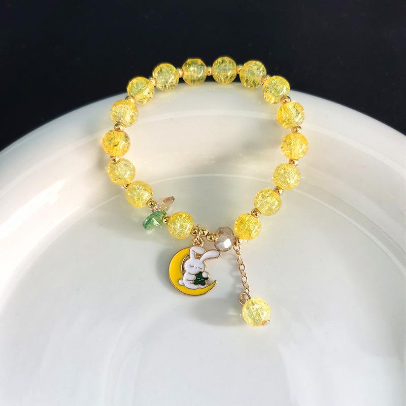 Sanrio Strawberry Bear & Kuromi Beaded Bracelet - Cute Christmas Gift for Friends