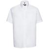 Russell Collection Мужская рубашка Oxford Easy-Care с короткими рукавами