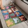 Коврик для ванной комнаты противоскользящий Новые детские противоскользящие подушечки для ног для душа и купания Домашний туалет Коврик для туалета
