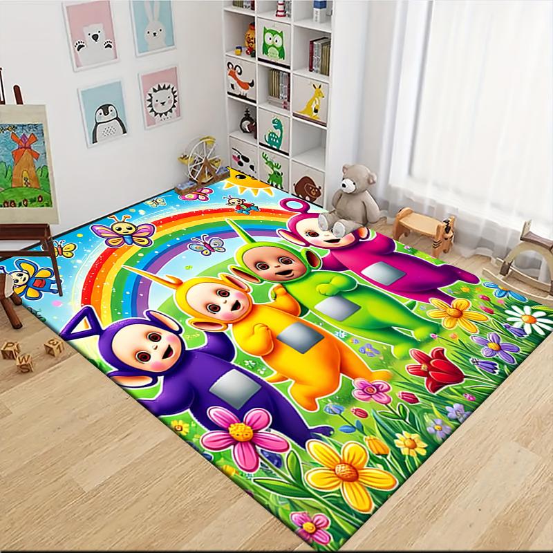 1Pc Rainbow Friends Parade Carpet Rug Customizable Soft Washable Antislip Home Living Room Sofa Mats Personalized Rug 0917103