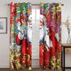 Рождественская елка мультфильм Санта-Клаус красные шторы на окна для детей спальня гостиная ванная комната кухня дверь холл домашний декор