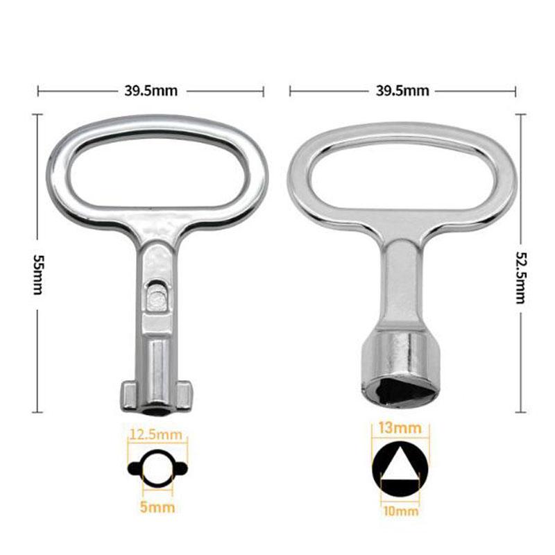 Ключ-панель Замок Универсальный гаечный ключ Треугольник/Розетка Электрический шкаф Коробка Выключатель Шкаф питания Ключ Универсальный
