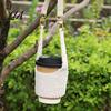 Insulated Cup Cover with Strap Plush Coffee Sleeve, Hand Soft Holder, Retro Style Sleeve for Camping Warmer Autumn And Winter Daily Use Carrier