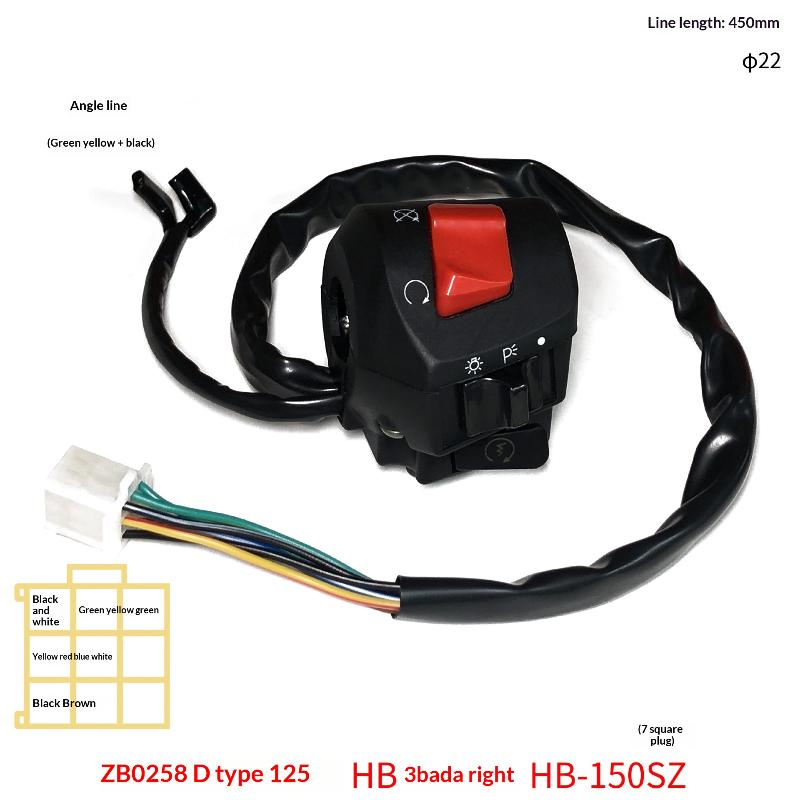 22Mm Motorcycle Handle Bar Left Right Switches Horn Turn Signal Headlight Electric Start Handlebar Controller Switch