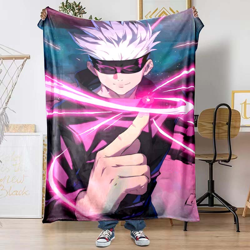 The Jujutsu Kaisen Patterned Blanket Is Perfect for Bedding or Any Other Occasion, Making It A Perfect Gift Choice.