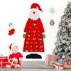 Детский рождественский адвент-календарь, фетровый настенный подвес с карманами, Санта-календарь на 24 дня, детские игрушки, подарок для домашнего декора