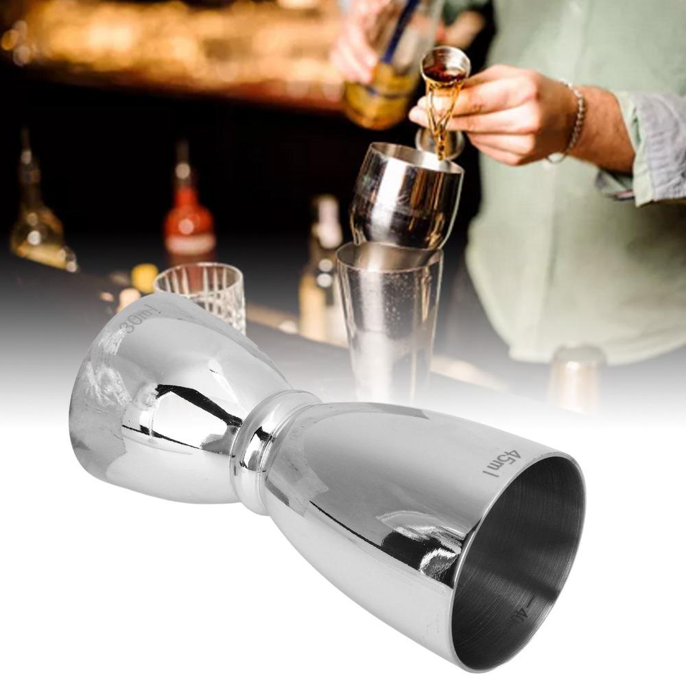 Stainless Steel Double Head Jigger Anti Rust Wine Measure Cup Durable Measuring Cup Bar