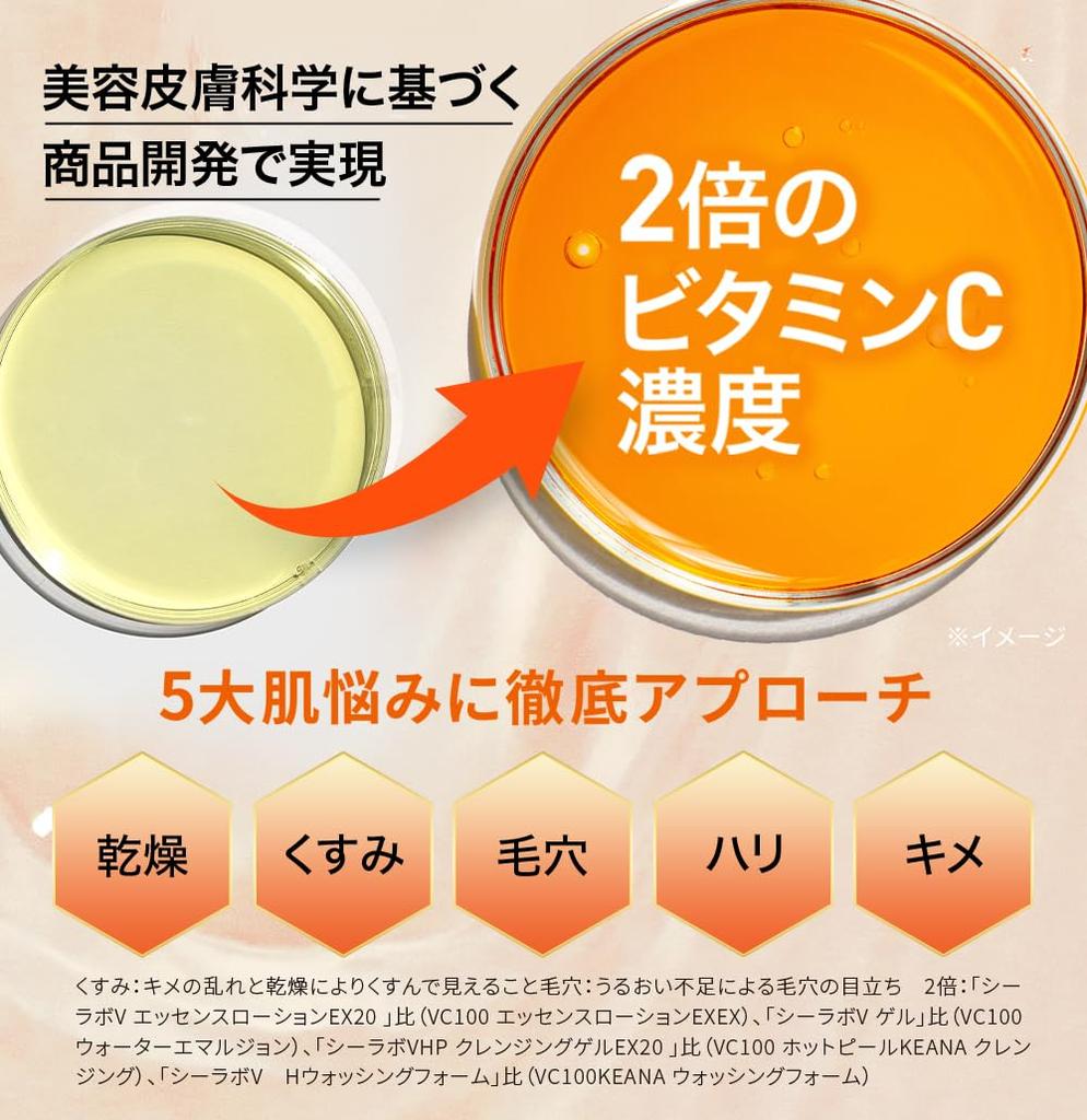 Новый VC 100 KEANA Набор из 2 пенок для умывания лица Высокоувлажняющая плотная пена для очищения пор Рейтинг популярности Косметика для ухода за кожей [Витамин