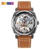 Роскошный кожаный ремешок мужские автоматические часы простые механические наручные часы мужские водонепроницаемые часы Reloj Hombre