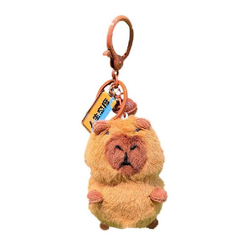 Wings With Capybara Plush Keychain Animal Pendant Cartoon Toy Doll Gift Kids