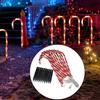 Christmas Candy Cane Lights Lawn Yard Patio Outdoor Decoration Warm Lighting