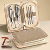 High-Grade 7-Piece Stainless Steel Nail Clipper & Manicure Tool Set with Ear Pick & Nail Scissors