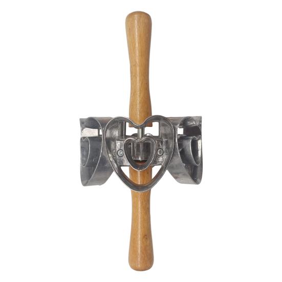 Форма для пончиков из нержавеющей стали, 6-гнездная форма для выпечки, круглые формочки для печенья, универсальный кухонный инструмент для печенья, бисквитов, мини-пирожных, закусок и десертов