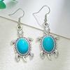 Retro Turquoise Turtle Jewelry Set: Three-Piece Exotic European & American Fashion