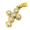 [D9513] - Gold Plated 'Cross' Pendant