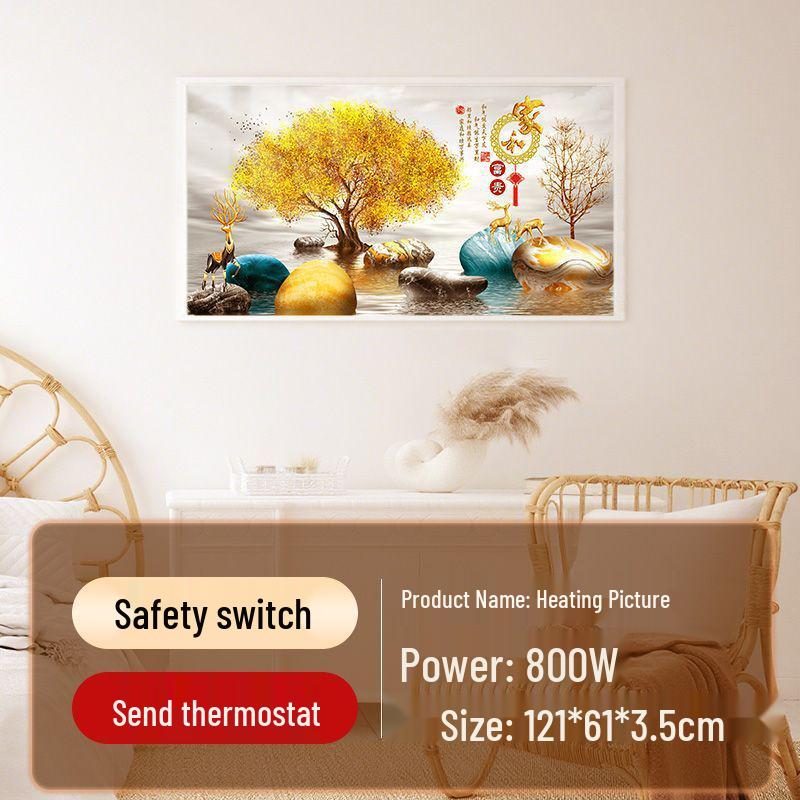 Графеновый Углеродный Кристаллический Настенный Электрический Обогреватель: Энергосберегающий радиатор в стиле фрески