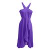 Ladies Elegant Sleeveless Sexy Fashion Evening Dress Prom Ruffle Dress