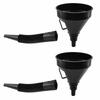 Pour Funnel Refueling 5inch Spout Black Car Diesel