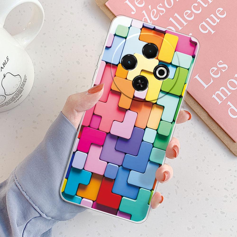 Чехол для Tecno Spark 30C Чехол-бампер для Tecno Spark 30C Ударопрочный Прозрачный Мягкий Силиконовый TPU Чехол для телефона для Tecno Spark 30C kl5n Funda
