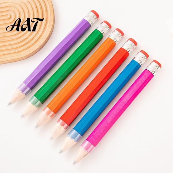 Многоразовый гигантский карандаш, очень большой деревянный novelty реквизит, гладкое письмо, канцелярские товары Jumbo, для столярных работ и подарки на вечеринку, уникальный подарок