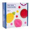 Educational Wooden Color Matching Toy With Fruit Bead Clips For Early Learning