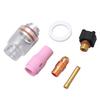 6Pcs Tig Torch Nozzle Gas Lens 2.4mm Anti Crack Sturdy Reliable Tig Torch Glass Cup Kit for WP 9 20 TIG Torch