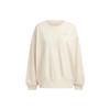 Originals Trefoil Loose Fit Crew Neck Long Sleeve Sweatshirt Women Tops Off-White IC4977