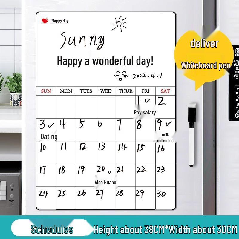 Магнитная доска для записей на холодильник, стираемая мелом, наклейка-доска для заметок.