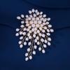 Elegant Handmade Pearl Brooch - Women's Unique Niche Design for Jacket Accessories