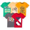 T2F Boy' Cotton Printed Regular Fit TShirt(Pack of )