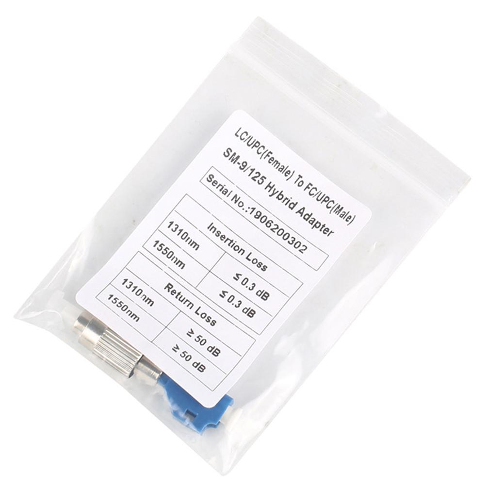 Адаптер для оптоволокна FC Male to LC Female Гибридный оптоволоконный адаптер-конвертер, совместимый с Visual