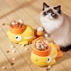 Dog Feeder Interactive Pet Automatic Food Treat Dispenser Indoor Pet Snack Feeder for Dog Training Pet Feeder Little Yellow Duck