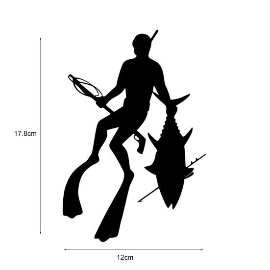 Дайвинг дайвер акула силуэт рыболовный автомобиль грузовик наклейка светоотражающая наклейка декор