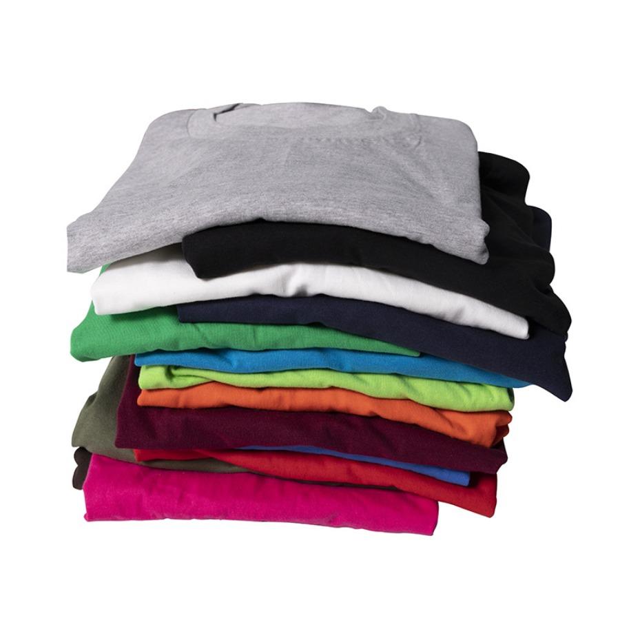 Футболка унисекс летняя хлопковая с коротким рукавом, с круглым вырезом, облегающая спортивная футболка больших размеров, однотонная рекламная рубашка