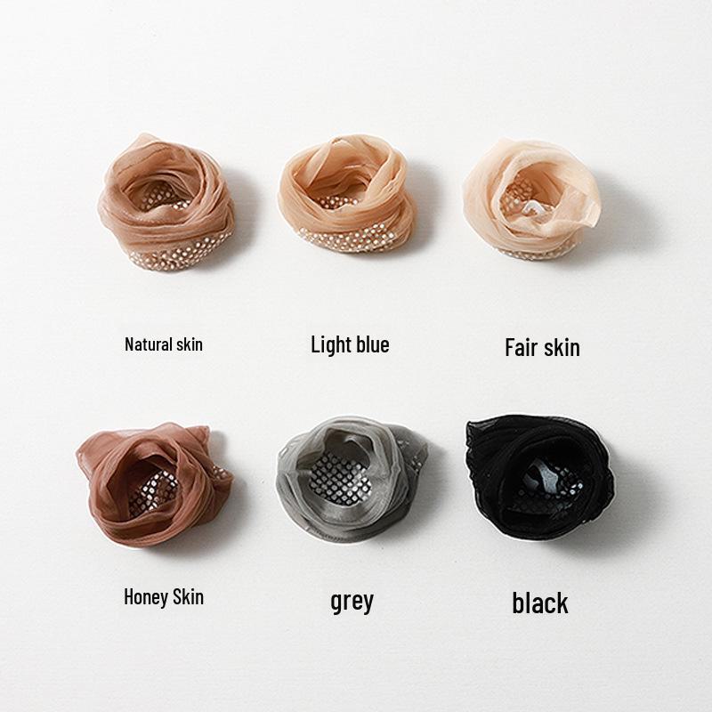 Нескользящие корейские стальные чулки третьего поколения — ультратонкие, невидимые, дышащие короткие носки для весны и лета.