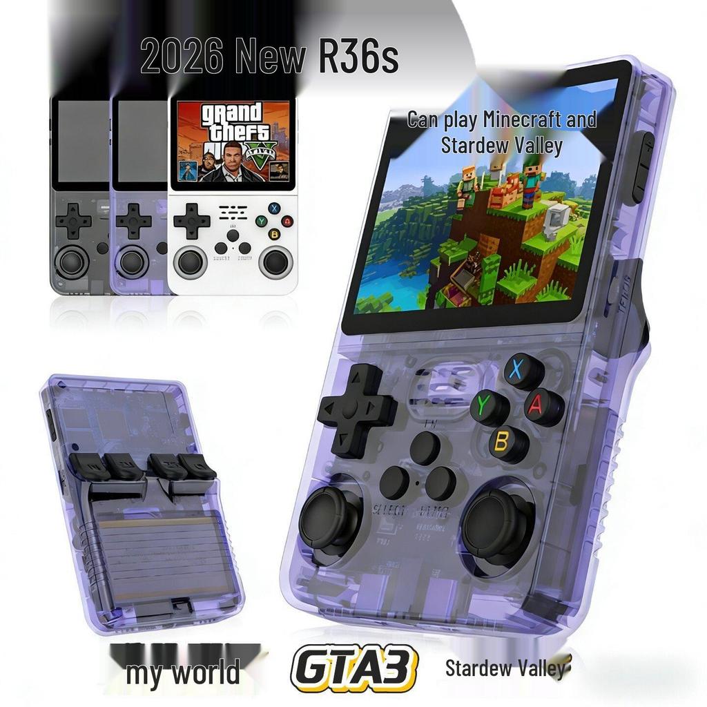 R36S Портативная ретро-консоль с открытым исходным кодом: Классические игры Arcade и GBA/FC/PSP/MAME, 3,5-дюймовый дисплей