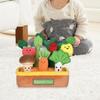 Sensory Toys Pull Vegetables Sorting Interactive Food Playset Fine Motor Skills Learning Toy