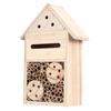Garden Outdoor Wooden Insect Bee House Wood Bug Room Shelter Nesting Box Decoration