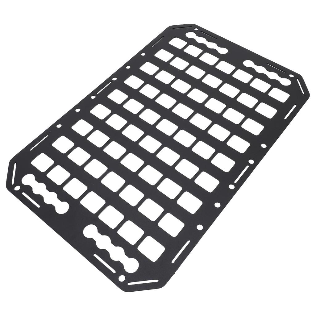 Truck Bed Molle Panel Aluminium Alloy Multifunctional L Track Storage Organizer for Car SUV RV 483x311x2mm