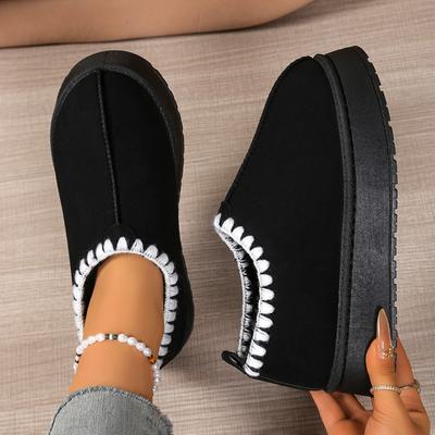 Модные низкие зимние ботинки Женские 2025 Новые Зимние Бархатные и Утолщенные Хлопковые Ботинки с Внешней Подошвой Нескользящие Северо-восточные Хлопковые Ботинки
