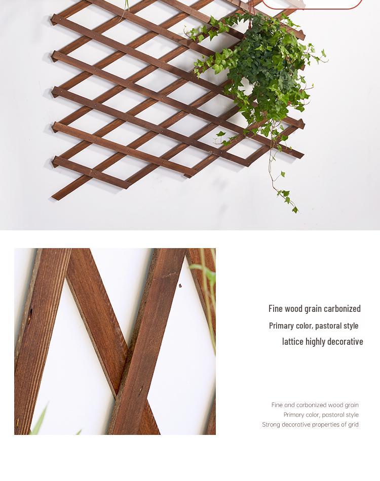 Садовая решетка для забора из обработанной древесины для украшения сада, двора или балкона