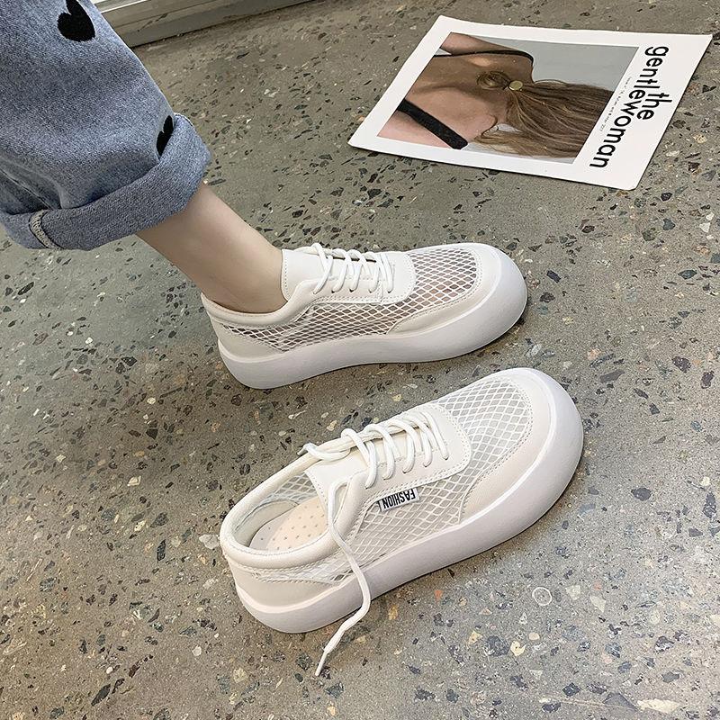 Модная сетчатая дышащая женская обувь на шнуровке, женская спортивная обувь, удобная и элегантная, оригинальная весенняя дизайнерская дешевая новинка