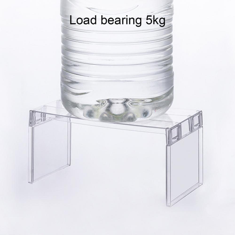 Space saving Fridge Layered Separator Shelf Transparent Storage Rack detachable Desktop