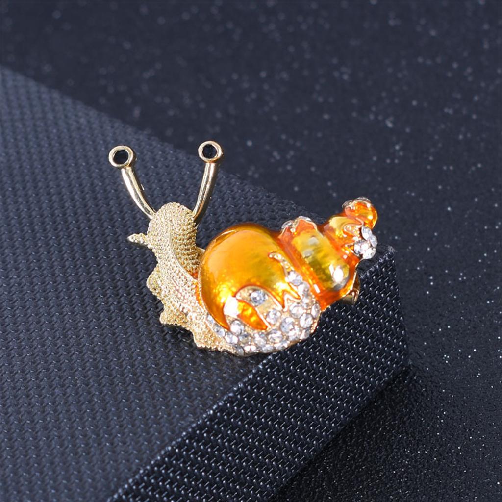 1Pc Charm Cute Snail Brooch Creative Personality Pin Fashion Trend Jewelry Accessories Party Birthday Festival Gift Souvenir